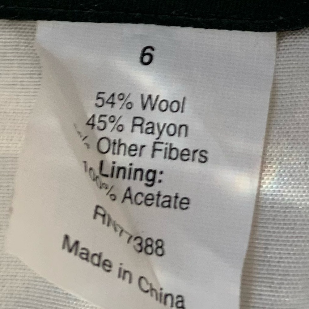 J Crew Factory Wool Blend Plaid Skirt Size 6 - Picture 9 of 9